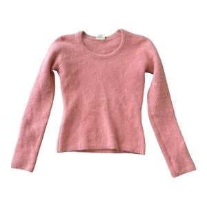 Vintage 90s y2k ozone community fuzzy orange angora sweater hysteric glamour